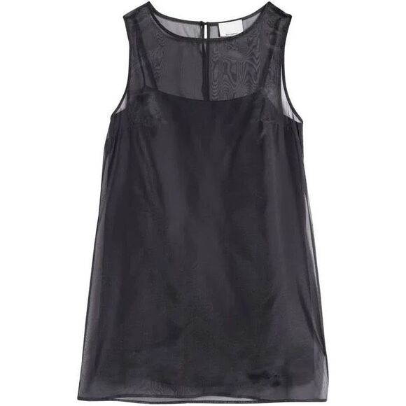 Reformation Dresses & Skirts - Reformation Women's Black Vina Sheer Overlay Sleeveless Mini Dress Size 6 NWT
